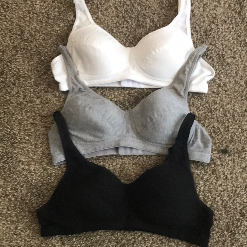 Three brand new girls bras size 38